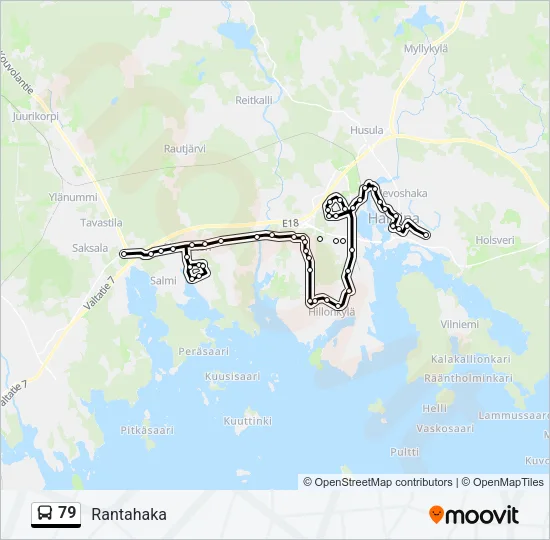 79 Bus Line Map
