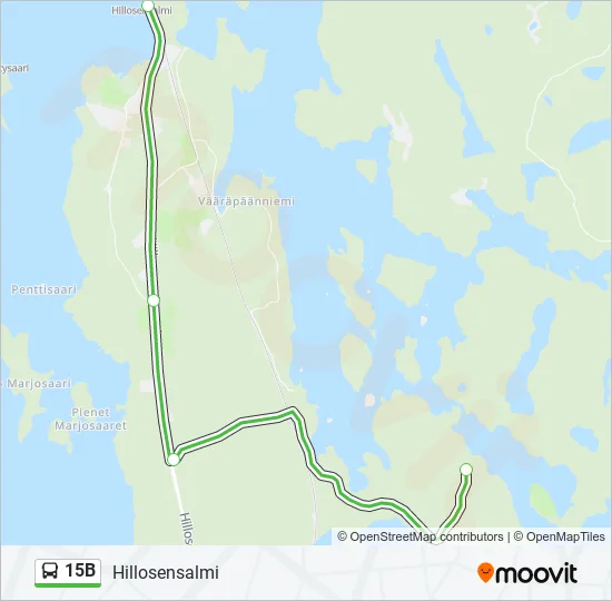 15B Bus Line Map