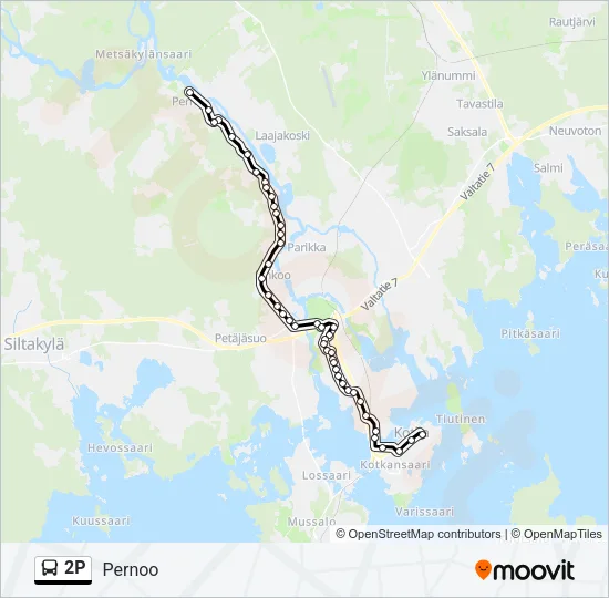 2P Bus Line Map