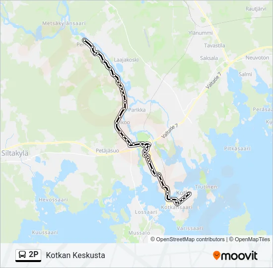 2P Bus Line Map