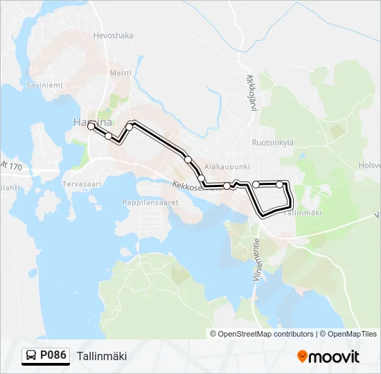 P086 Bus Line Map