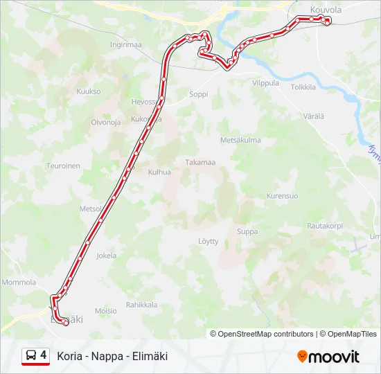 4 Bus Line Map