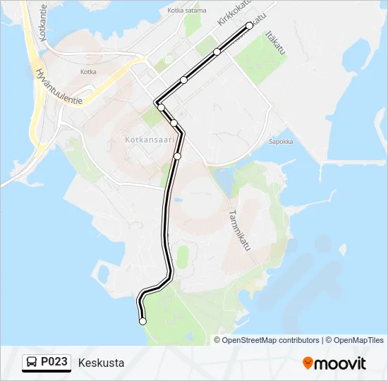 P023 Bus Line Map