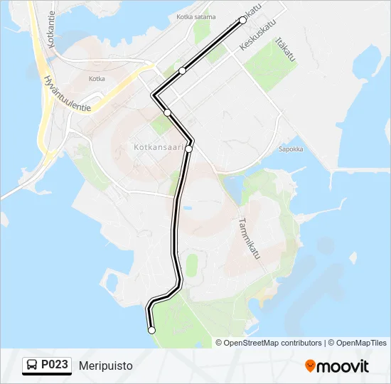 P023 Bus Line Map
