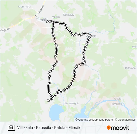 EL-KOEAJO Bus Line Map
