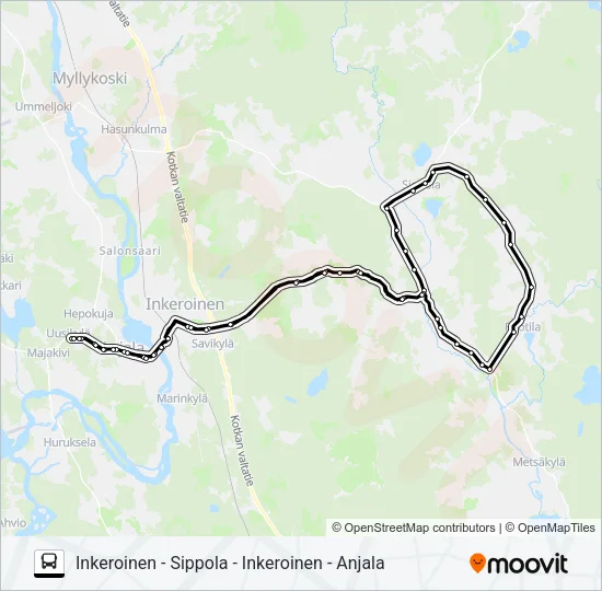 EL-KOEAJO Bus Line Map