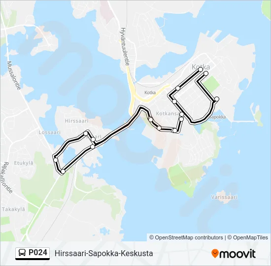 P024 Bus Line Map