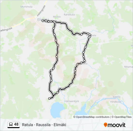48 Bus Line Map