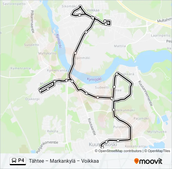P4 Bus Line Map