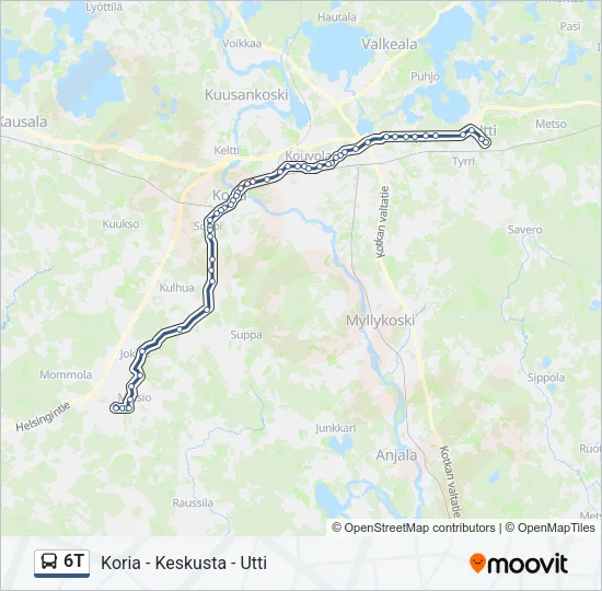 6T Bus Line Map