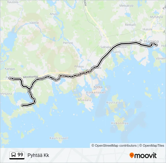 99 Bus Line Map