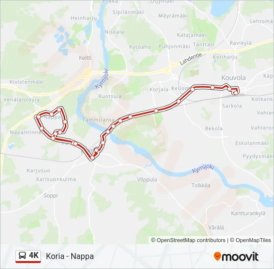 4K Bus Line Map