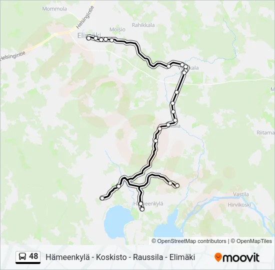 48 Bus Line Map