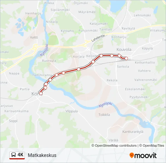 4K Bus Line Map