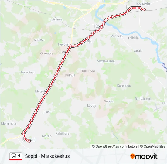 4 Bus Line Map