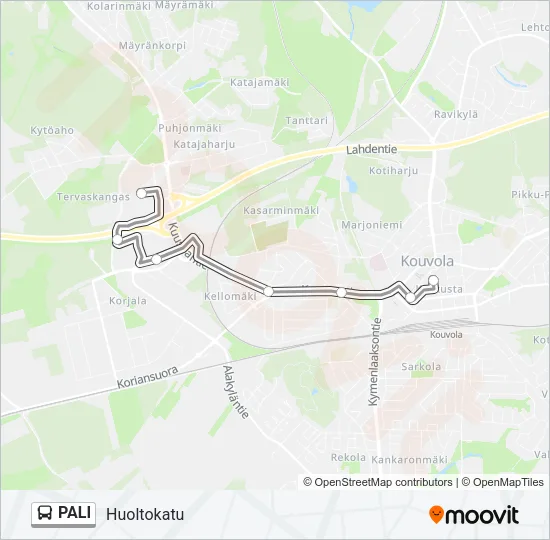 PALI Bus Line Map