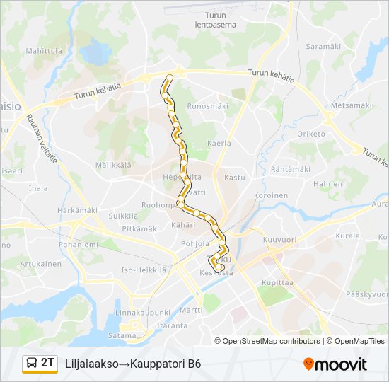 2T Bus Line Map