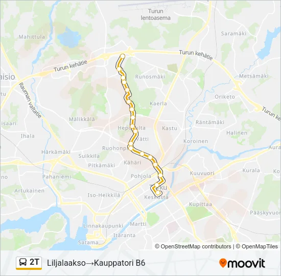2T Bus Line Map