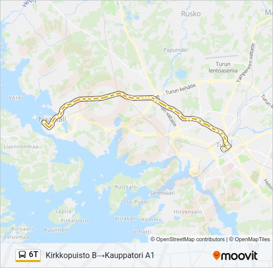 6T Bus Line Map