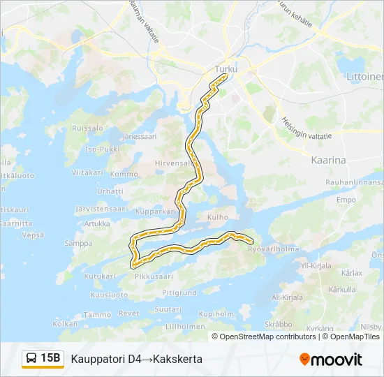 15B Bus Line Map