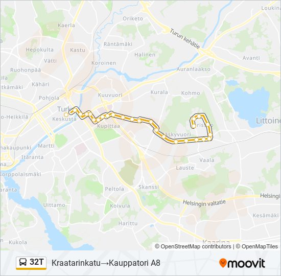 32T bus Line Map