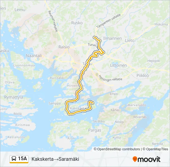 15A Bus Line Map