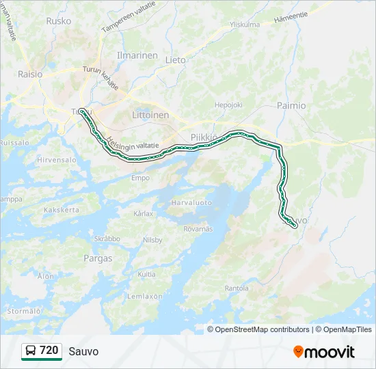 720 Bus Line Map