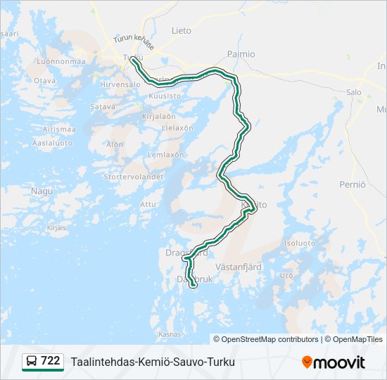 722 Bus Line Map
