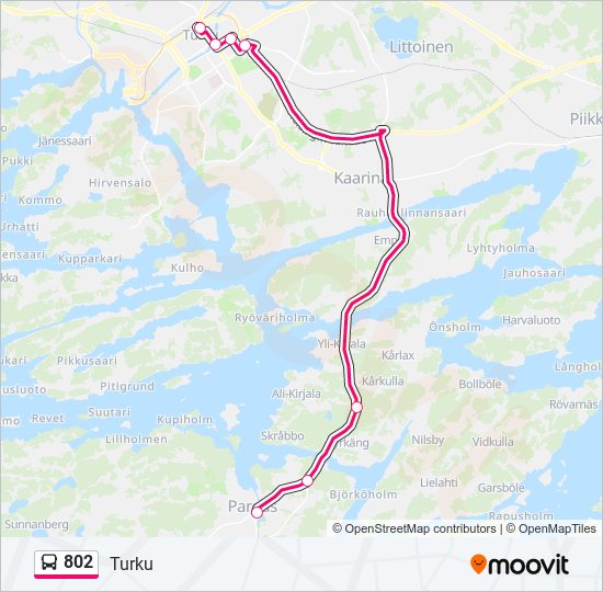 802 Route: Schedules, Stops & Maps - Turku-Åbo (Updated)