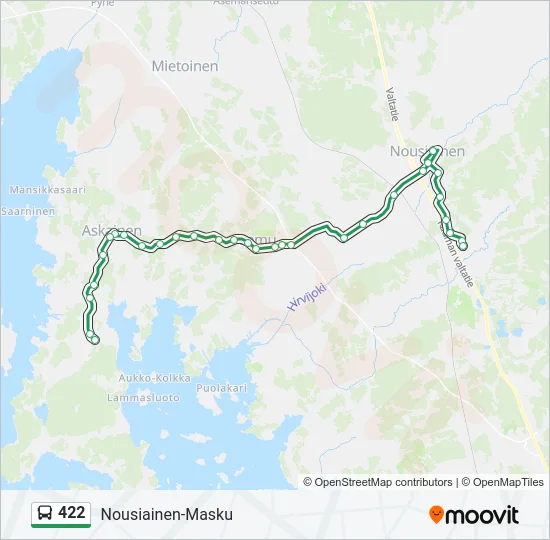 422 Bus Line Map
