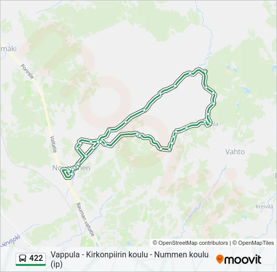 422 Bus Line Map