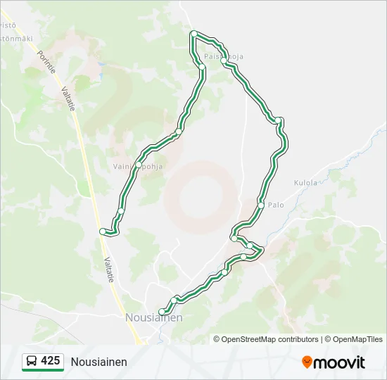 425 Bus Line Map
