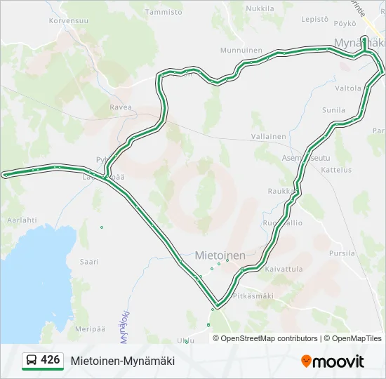426 Bus Line Map
