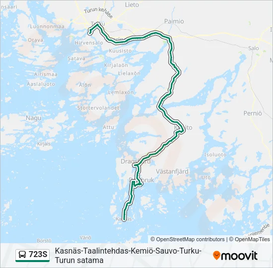 723S Bus Line Map
