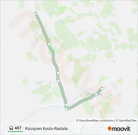 407 Bus Line Map