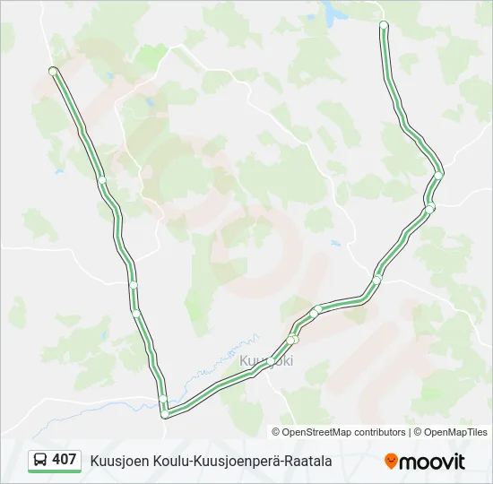 407 Bus Line Map