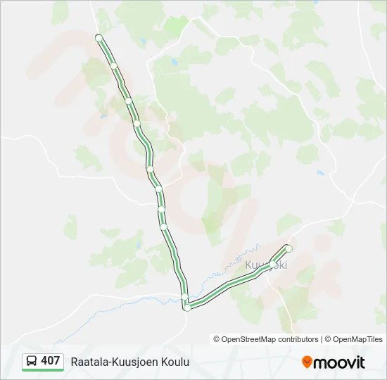 407 Bus Line Map