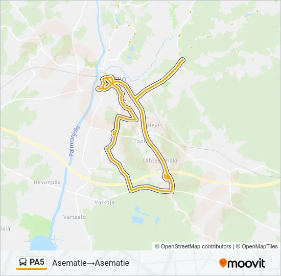 PA5 Bus Line Map