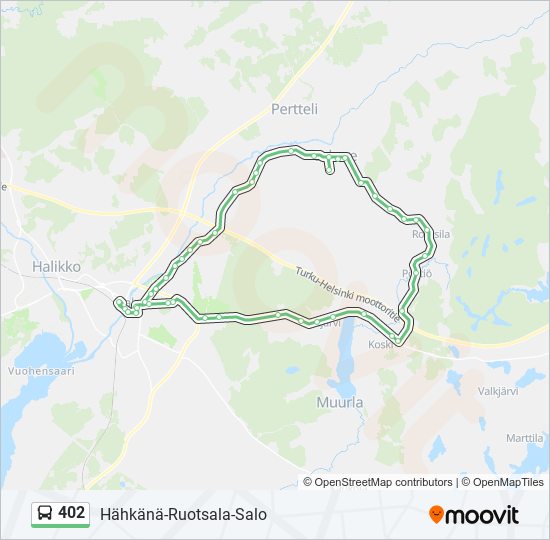 402 bus Line Map