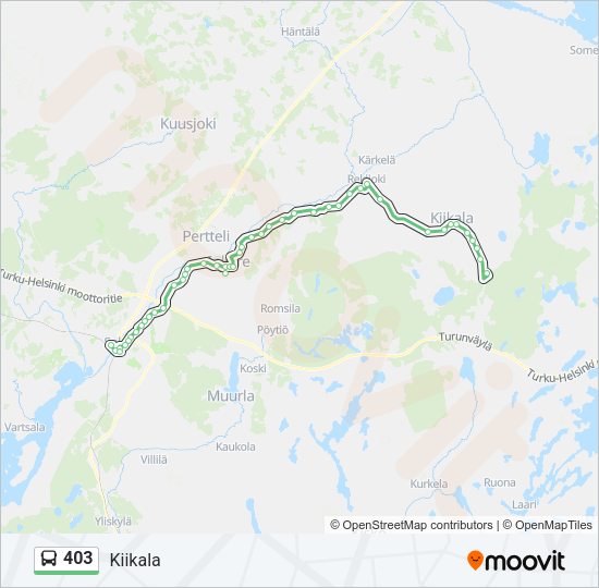 403 Bus Line Map