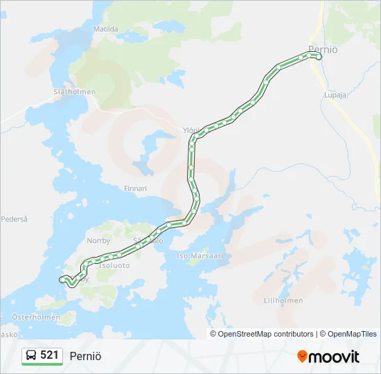 521 Bus Line Map