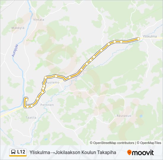 L12 Bus Line Map