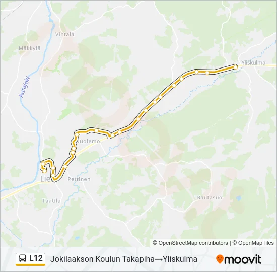 L12 Bus Line Map