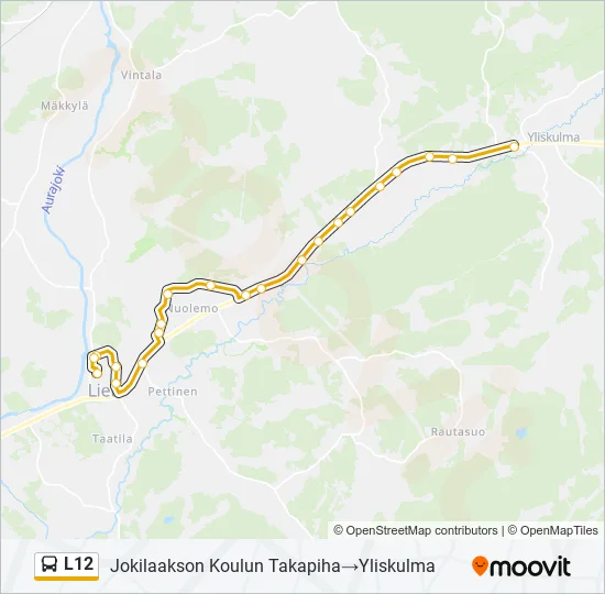 L12 Bus Line Map
