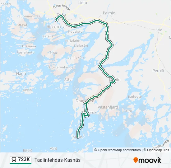 723K Bus Line Map
