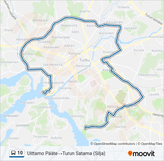 10 Bus Line Map