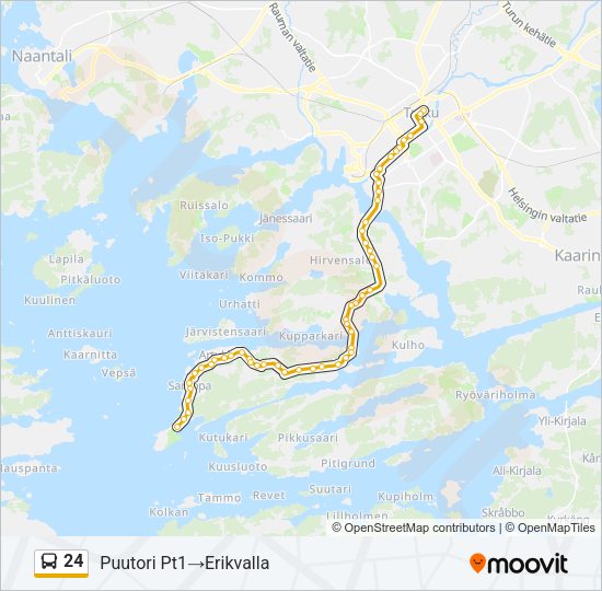 24 Bus Line Map