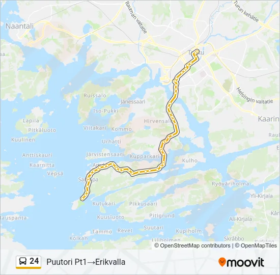 24 Bus Line Map