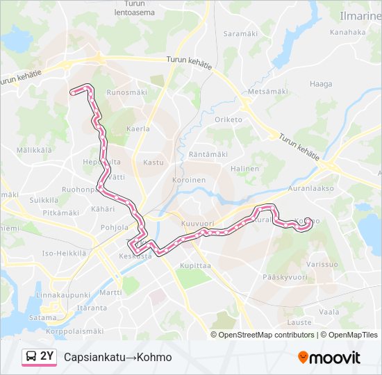 2Y Bus Line Map