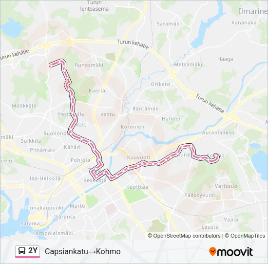 2Y Bus Line Map